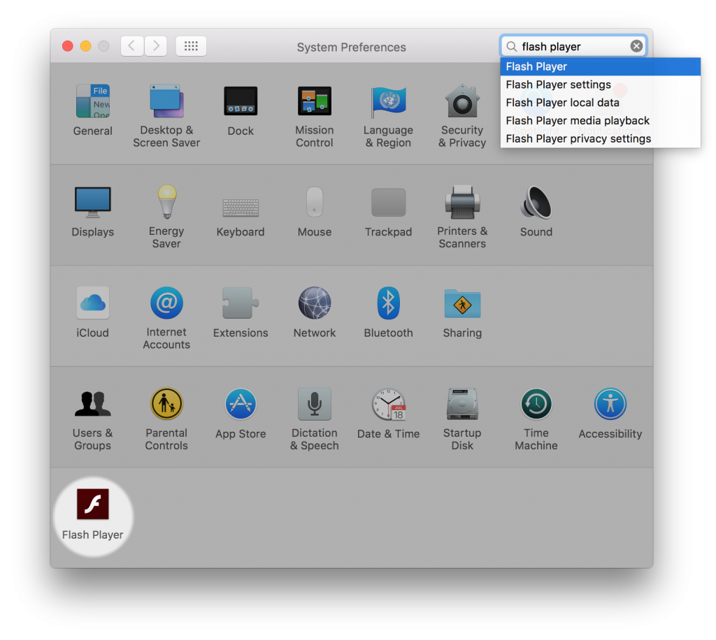latest adobe flash player for mac